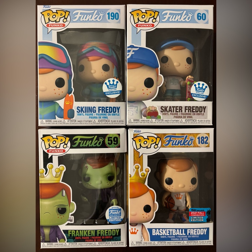 FUNKO POP FREDDY FUNKO LOT OF 10 POPS NEW IN BOX